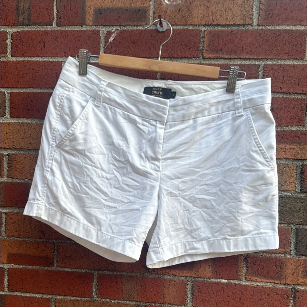 J. Crew White chino shorts - Picture 1 of 3